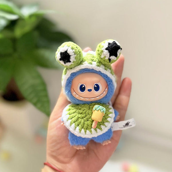 [mini BUBU] Hand-crocheted Frog Outfit Set