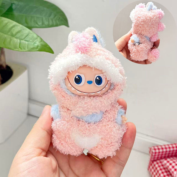 [mini BUBU] Dinosaur-with-Tail Outfit Set (pink)