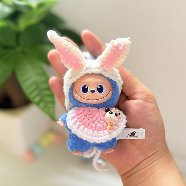 [mini BUBU] Hand-crocheted Rabbit Outfit Set