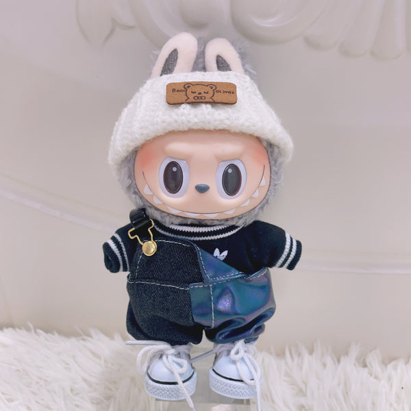 Teddy Patchwork Overalls Set — Cozy Street Style in 3 Color Combos