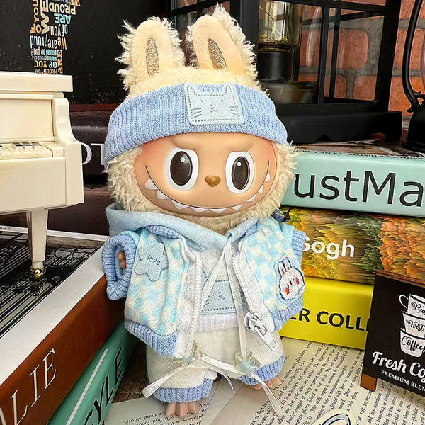 Checker Series Knit Hoodie Set (4 colors)