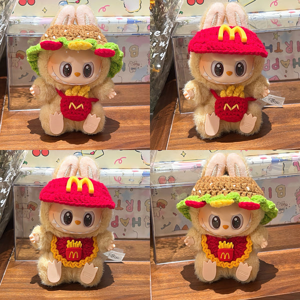 Hand-Crocheted Burger & Fries Looks