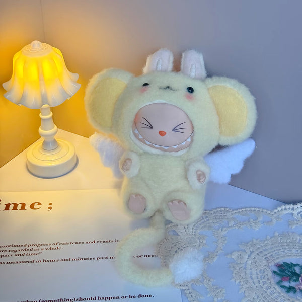 Kawaii Winged Beast Suit — Yellow Fluffy Fantasy